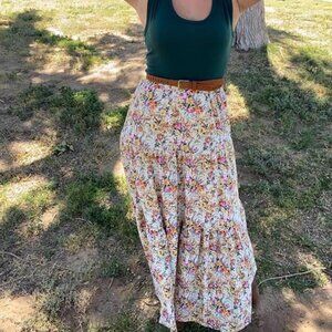Luloroe Poppy Tiered Maxi Skirt Size Medium